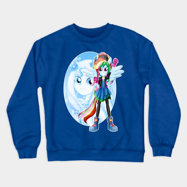 Aphrodite's warrior_Rainbow Dash Crewneck Sweatshirt by jotakaanimation